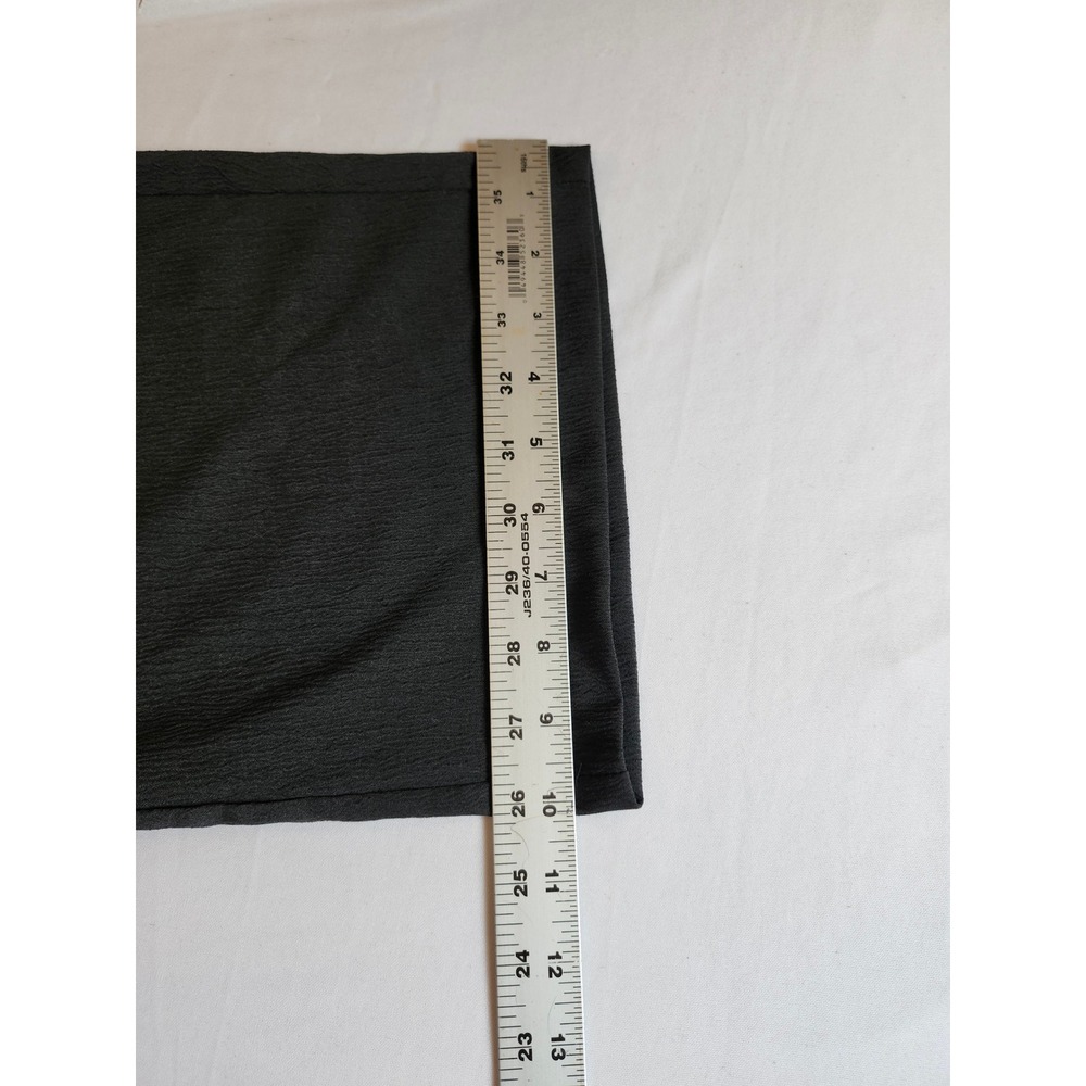 SHEIN Petite XS Wide Leg Textured Crepe Lounge Pants Charcoal Grey Junior Size - Picture 6 of 7